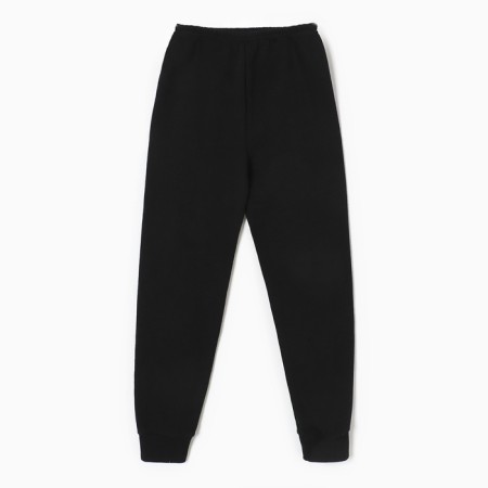 Pants children's combing, black color, height 128-134 cm (34-36)