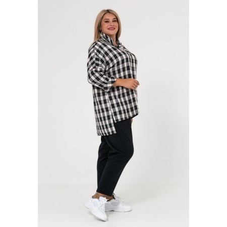 Female shirt, size 54, black color-3