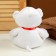 Soft toy "Bear", with hearts, 21 cm, white color