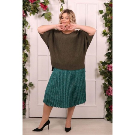 Female jumper, size 60, khaki color-12