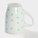 Mug ceramic share "peas", 340 ml, mint color