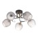 Acapulco chandelier 5x60W E27 brown, gold 48x28x24cm