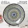 Largan Rishtan ceramics "Patterns", 42 cm, Blue Mix