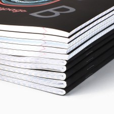 A set of notebooks of 48 sheets, 10 objects, internal block No. 1 MIX “September 1: Neon” Soft touch lamp, 3D varnish