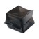 Package for seedlings, 300 ml, 13 × 7 cm, polyethylene with a thickness of 50 microns, with perforation, black, Greengo