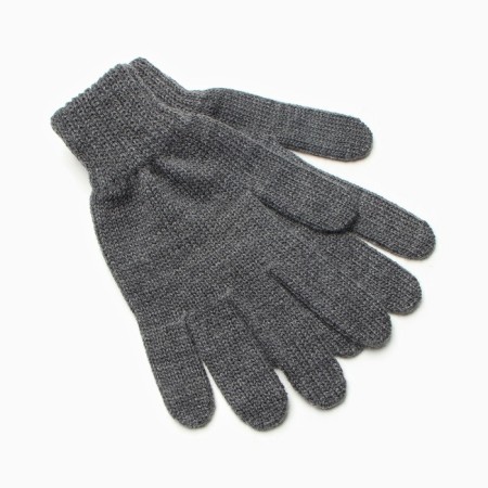 Female gloves, dark gray color, size 18
