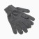 Female gloves, dark gray color, size 18