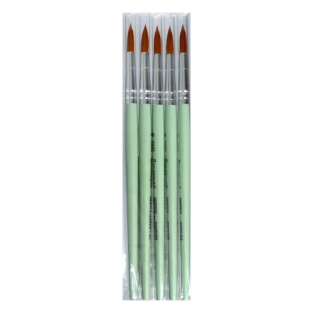 Synthetic brush is round, Hana embody No. 6 (hair length 24 mm), short matte handle-3