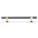 Cappio pk117 bracket handle, m/o 128 mm, graphite color