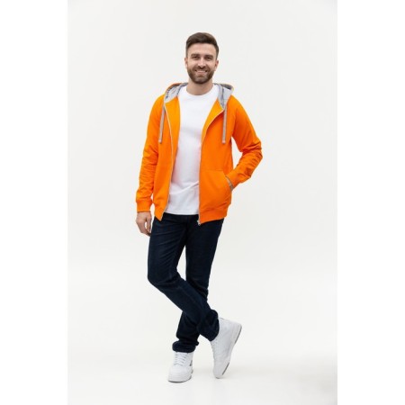 Male sweatshirt, size 50, orange color-3