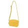 Female bag, artificial leather, yellow 20x7x14 cm