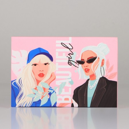Box Gift team double -sided, packaging, Girls, 18 x 12 x 8 cm-2
