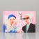 Box Gift team double -sided, packaging, Girls, 18 x 12 x 8 cm
