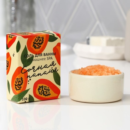 Bath salt "Juicy Papaya", 100 g, Beauty Fox