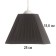 Obacound E27 Black 28x28x18 cm