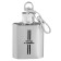 Flaging cranes for alcohol "never give up", stainless steel, 30 ml, 1 oz
