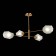 Ceiling EVOLUCE lamp. Sle205202-04. Terramo. 4x60 watts, E27, 86.5x86.5x51.5 cm, brass color