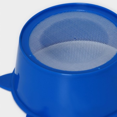 A plastic circular sieve with the handle "ears", d = 12 cm, color mix-5