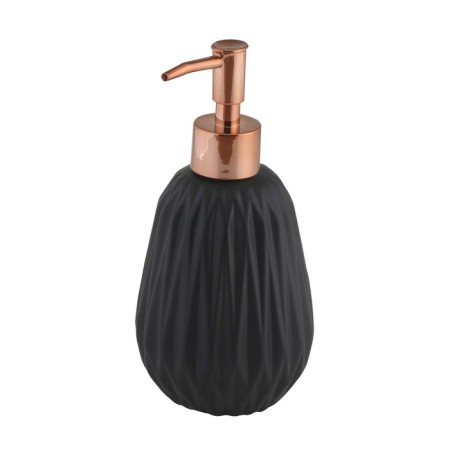 Axentia Chicago dispenser for liquid soap from black dolomite, Ø 8.5, 17.8 cm volume 330 ml