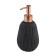 Axentia Chicago dispenser for liquid soap from black dolomite, Ø 8.5, 17.8 cm volume 330 ml