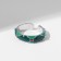 Ring "Ornament" multi, green color in silver, dimensionless