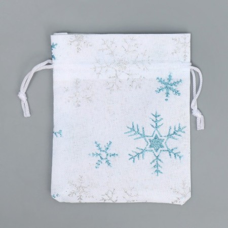 Bag gift canvas “Happy New Year”, 10 x 12 cm +/- 1.5 cm, New Year-5