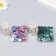 Decor "Pink-green gradient" d = 6 mm 10 g 200 pcs 5x2.5 cm mix