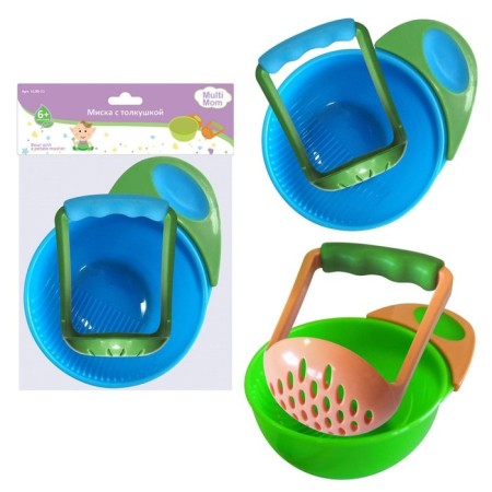 A bowl for children with an push, 330 ml, d = 6, color mix