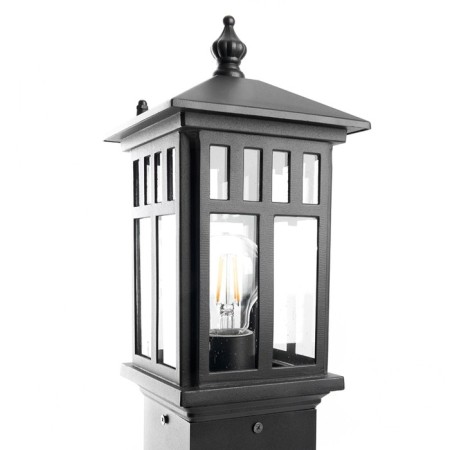 Garden-park lamp Feron PL676, IP44, E27, 60 W, 155x155x600 mm, black color-4