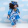 Doll in the National Uzbek outfit 60cm, mix