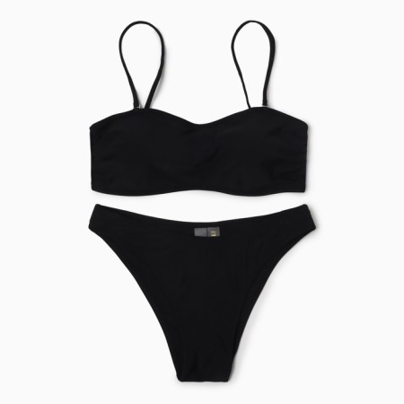 Swimsuit female adhesive minku color black, size 46