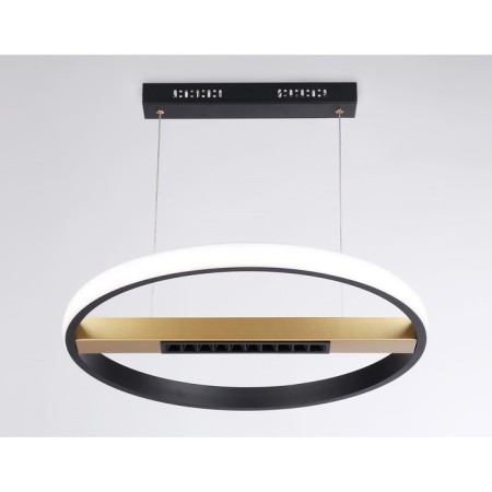 LED LED suspension with the control panel Ambrella Light, Linetech, FL51489, LED, 62 W, ​​4650LUM, 3000-6400K, black color, gold-2
