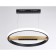 LED LED suspension with the control panel Ambrella Light, Linetech, FL51489, LED, 62 W, ​​4650LUM, 3000-6400K, black color, gold