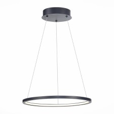 Suspension lamp ST LUCE. ST603.443.22. 1x22 W, LED, 4000K, 1430 LM, 40x40 cm, black color