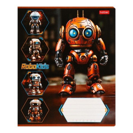 A notebook of 18 sheets in the Robo line, cover coated cardboard, rounded corners, an offset block 65g/m2, 5vids, mix-5