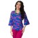 Female blouse, size 42, blue color