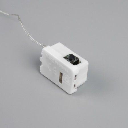 Rosa thread. IP20, 1 m, N.S. LED (1608) -10-4.6V, AG13X3 (in the set), 3 modes, glow blue-2