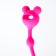 Anal beads Cosmo Woman, without vibration, silicone, 230 x 13 mm, pink