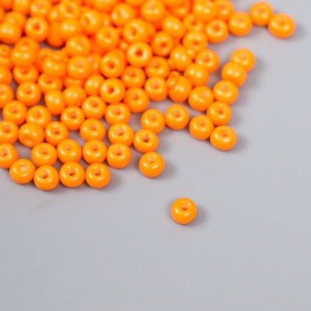 Glass beads 6/0 "pumpkin" 15 grams