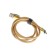 Microusb cable - usb, 2.4 a, TPE braid, frost -resistant, 1 meter, yellow
