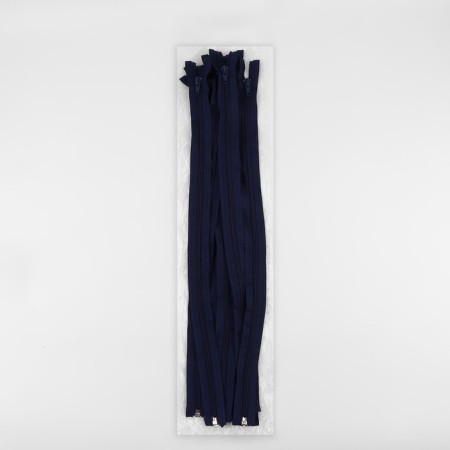 Lightning "Spiral", No. 5, detachable, automatic lock, 50 cm, dark blue color-2