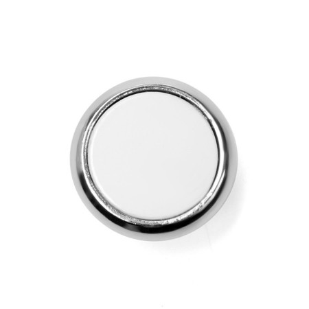 Handle button tundra RK101, color chrome with a white insert-2