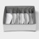 Organizer for storing linen "Thread", 7 cells, 33 × 32 × 10 cm, color gray color