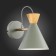 Wall lamp EVOLUCE. Sle125111-01. Modica. 1x40 W, E14, 16x21 cm, gray color, golden