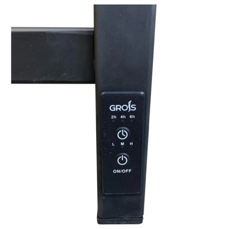 Electric towel Grois Alex, 500x1000 mm, 12 crossbars, lower, black-4