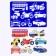 Stencil for kids "Transport" with coloring