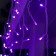 Garland "fringe" 3 × 0.6 m, IP44, UMS, white thread, 160 LED, purple glow, 220 V