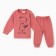 Kit for children (longshit, pants), carmine color, height 68