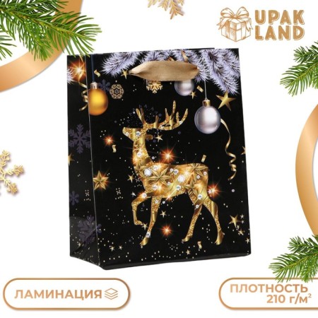 Laminated "Golden Deer" package, 11.5 x 14.5 x 6 cm