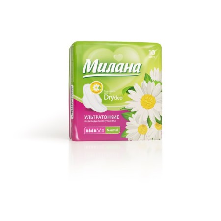 Milan gaskets Ultra Dry Normal Deo Chamomile, 10 pcs/UP